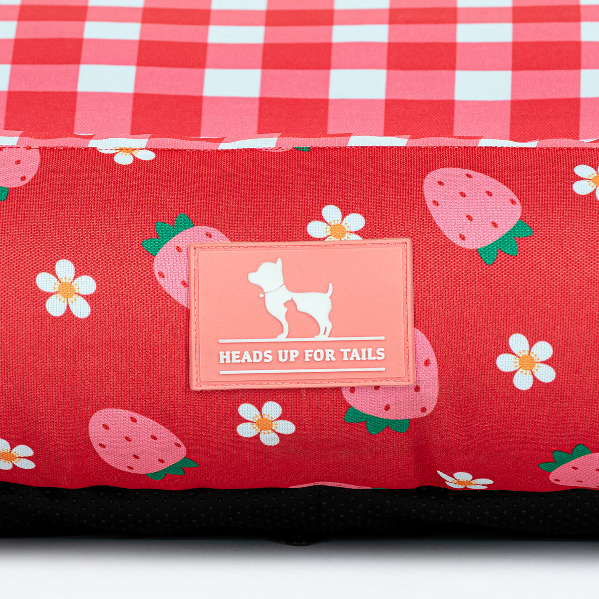 HUFT Berrylicious Lounger Bed For Dog - Red and Pink - Heads Up For Tails