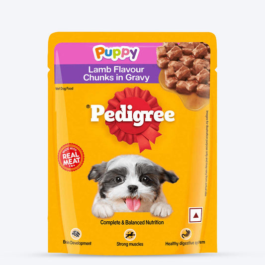 Pedigree Lamb Chunks In Gravy Puppy Wet Food - 70 g