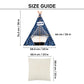 HUFT Personalised Polka Paws Teepee Tent Bed For Dog & Cat - Navy