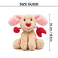 HUFT Cupid's Doggo Squeaky Plush Toy For Dog - Beige