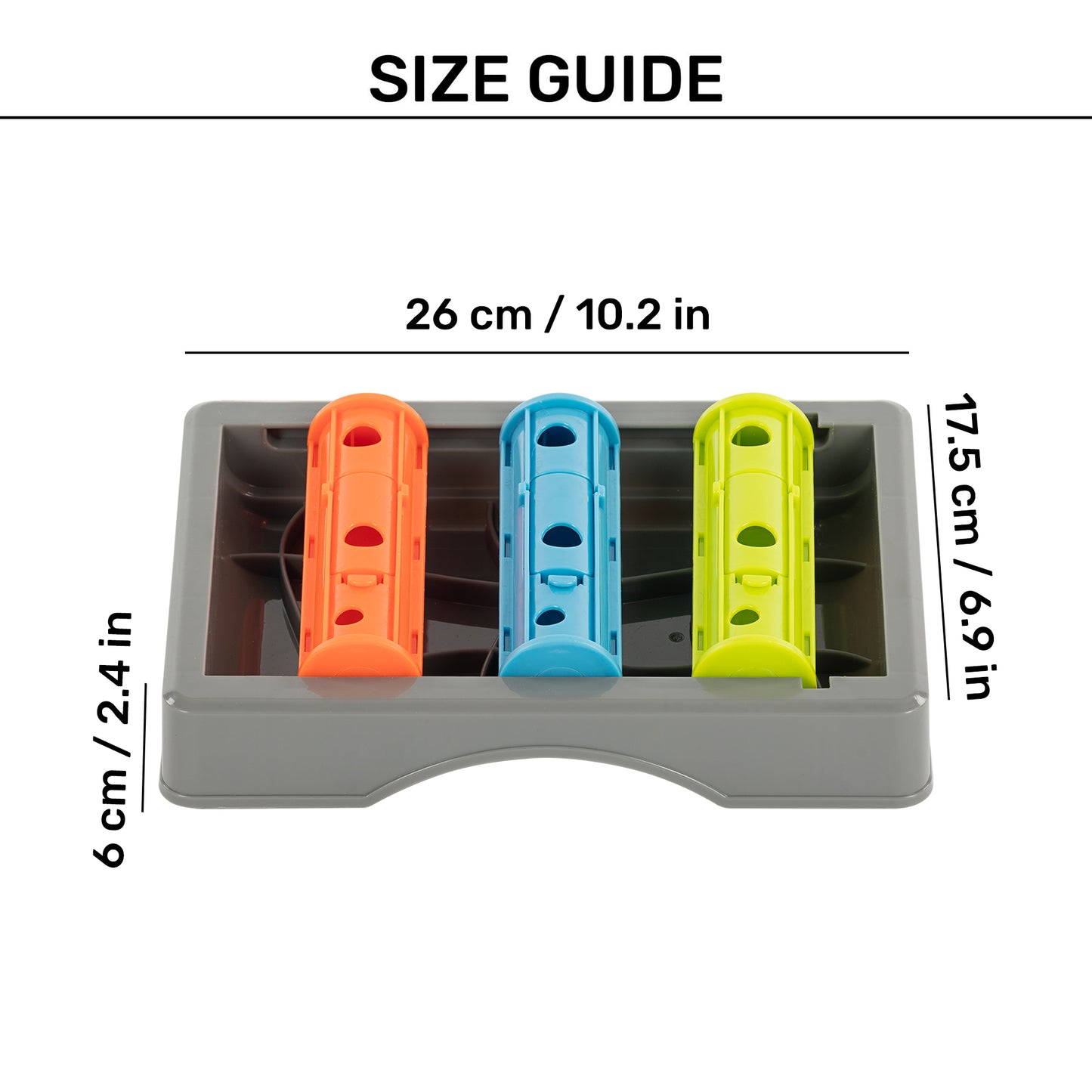 HUFT Slide & Seek Puzzle Interactive Toy For Dog - Multicolor - Heads Up For Tails
