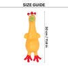 TLC Henny Penny Squeaky Chew Toy For Dog - Yellow - Heads Up For Tails