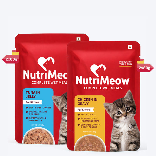 NutriMeow Kitten Wet Food Trial Pack of 4 (80 gm Each)