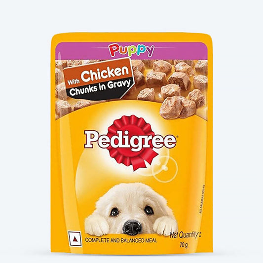 Pedigree Chicken Chunks in Gravy Wet Puppy Food - 70 g packs