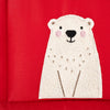HUFT Cloudy Bear Classic Mat For Dog & Cat - Red