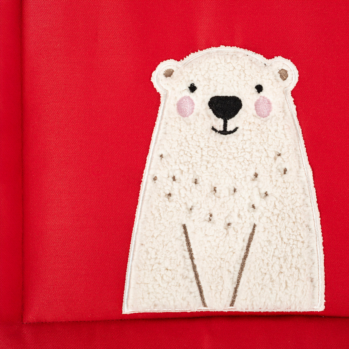 HUFT Cloudy Bear Classic Mat For Dog & Cat - Red