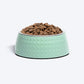 HUFT Breezy Basics Prism Embossed Melamine Bowl For Dog - Pastel Green - Heads Up For Tails