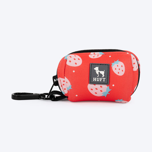 HUFT Berry Bliss Waste Bag Dispenser For Dog & Cat - Red - Heads Up For Tails
