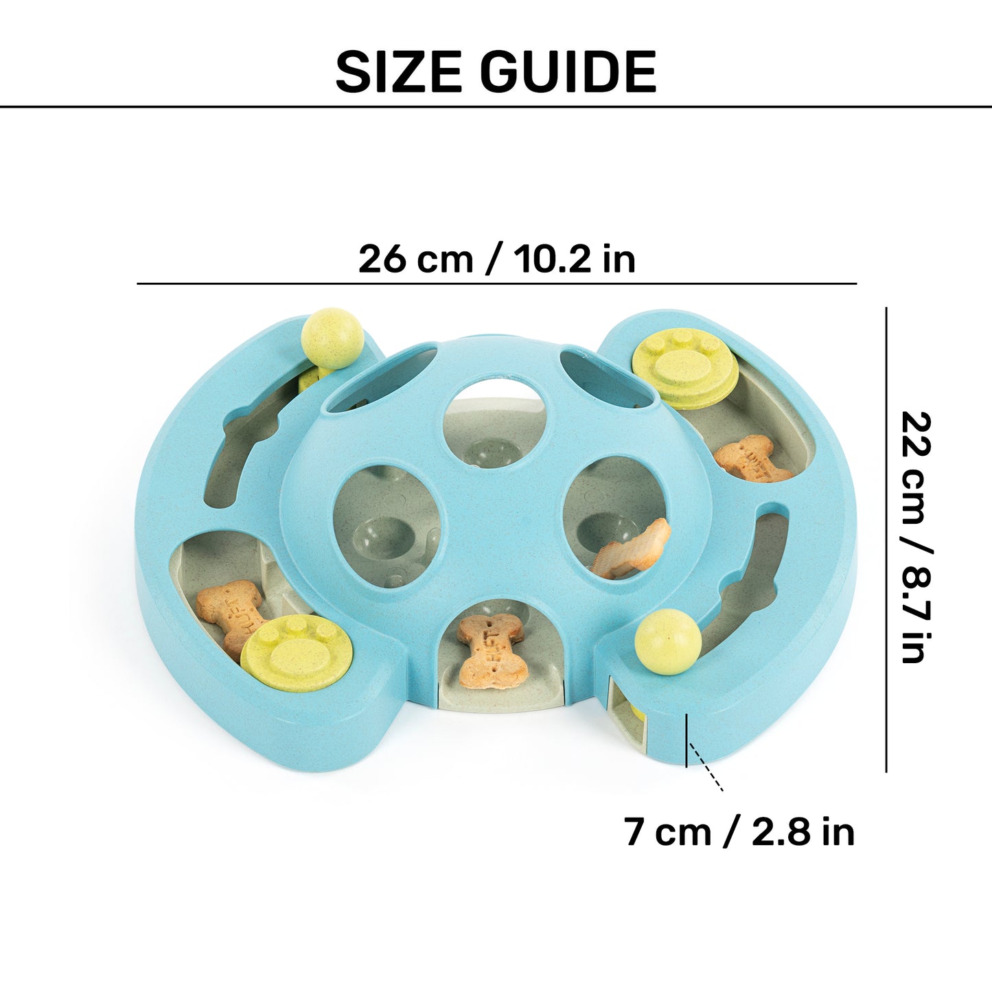 HUFT Game Pad Interactive Toy For Dog - Blue & Green - Heads Up For Tails