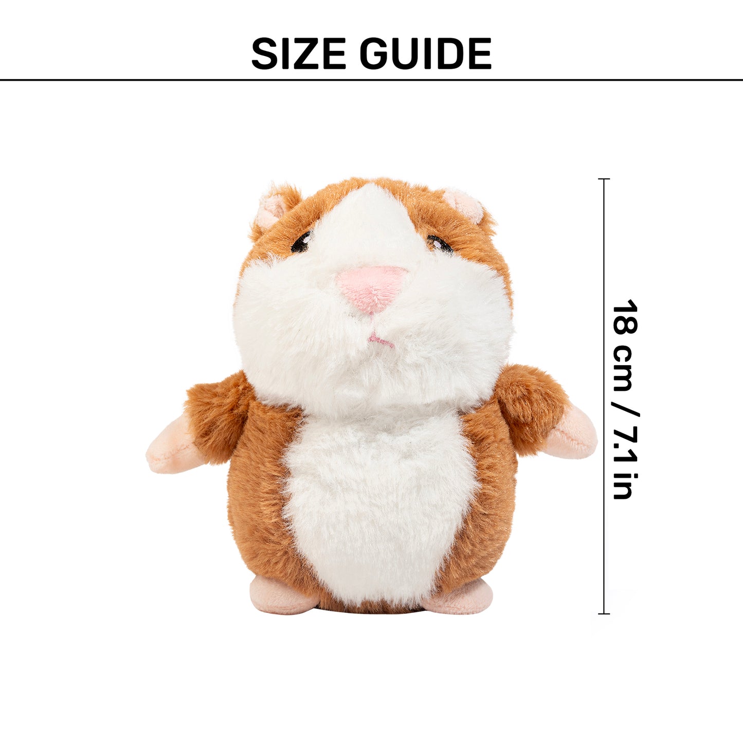 HUFT Funny Ferret Plush Toy For Dog - Brown & White