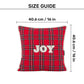 HUFT Personalised Tartan Plaid Snuggle Cushion Cover For Dog & Cat - Red