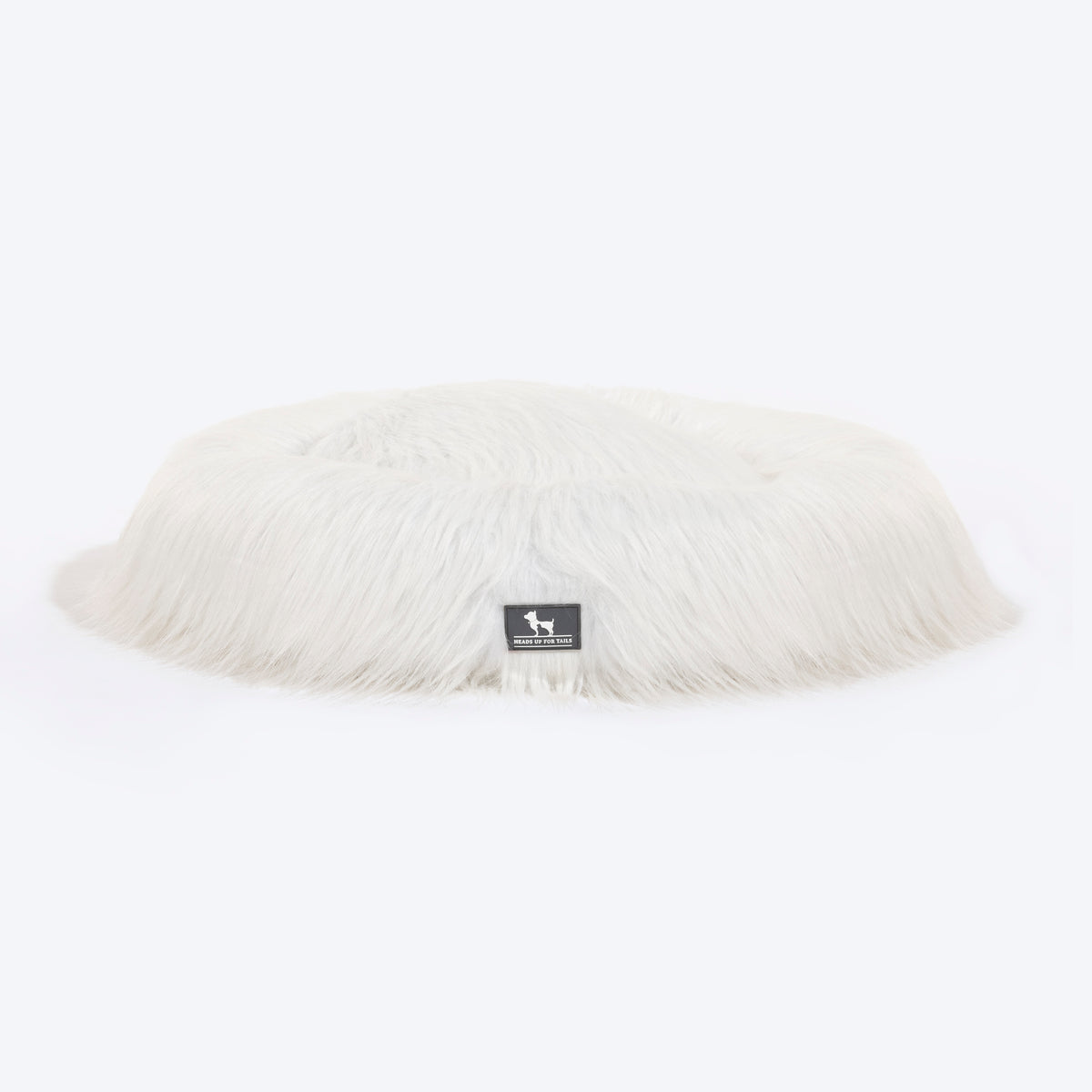 HUFT Furry Bliss Cuddle Bed For Cat & Puppy - White - Heads Up For Tails