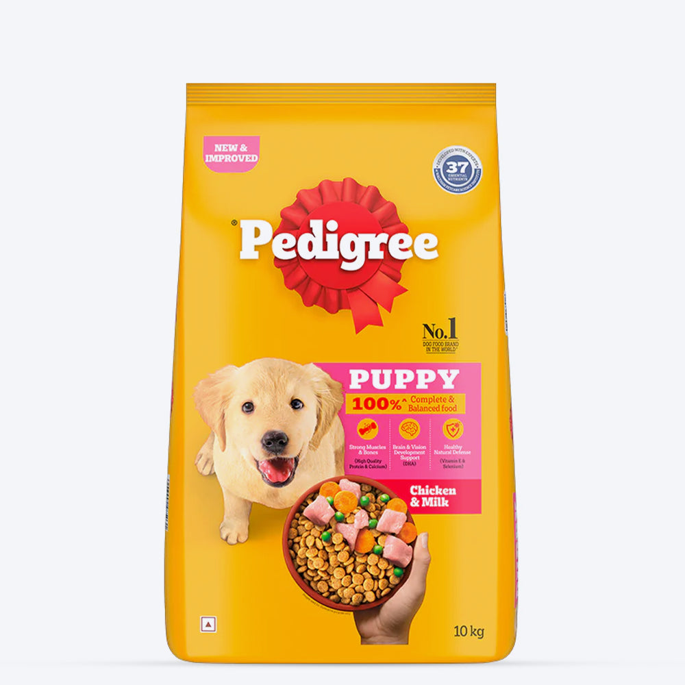 Pedigree Chicken & Milk Dry Puppy Food - Heads Up For Tails