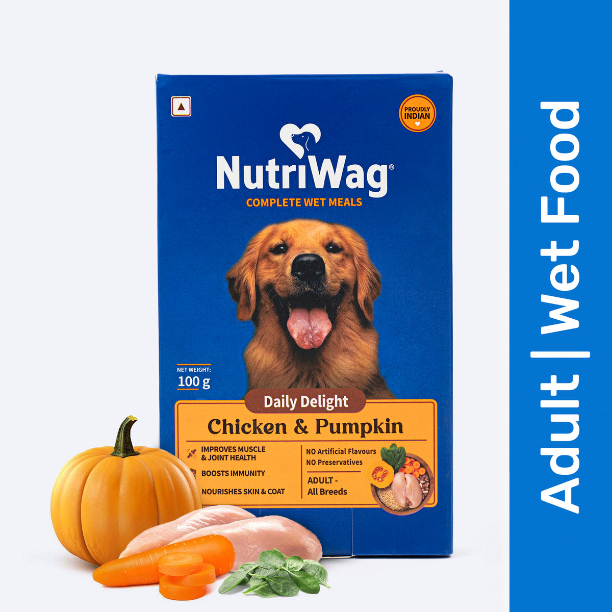 NutriWag Complete Wet Meals With Chicken, Rice & Pumpkin For Dog