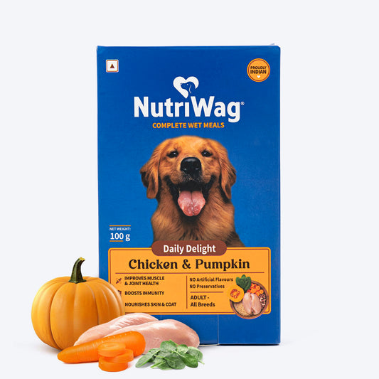 NutriWag Complete Wet Meals With Chicken, Rice & Pumpkin For Dog