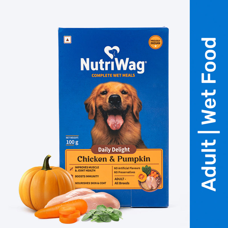 NutriWag Complete Wet Meals With Chicken, Rice & Pumpkin For Dog