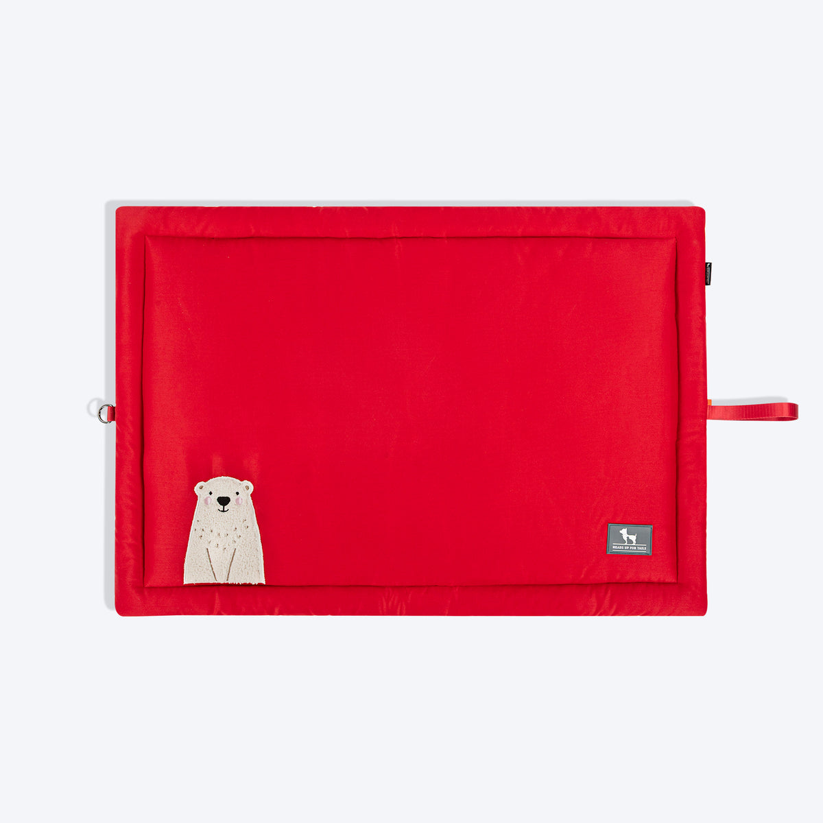 HUFT Cloudy Bear Classic Mat For Dog & Cat - Red