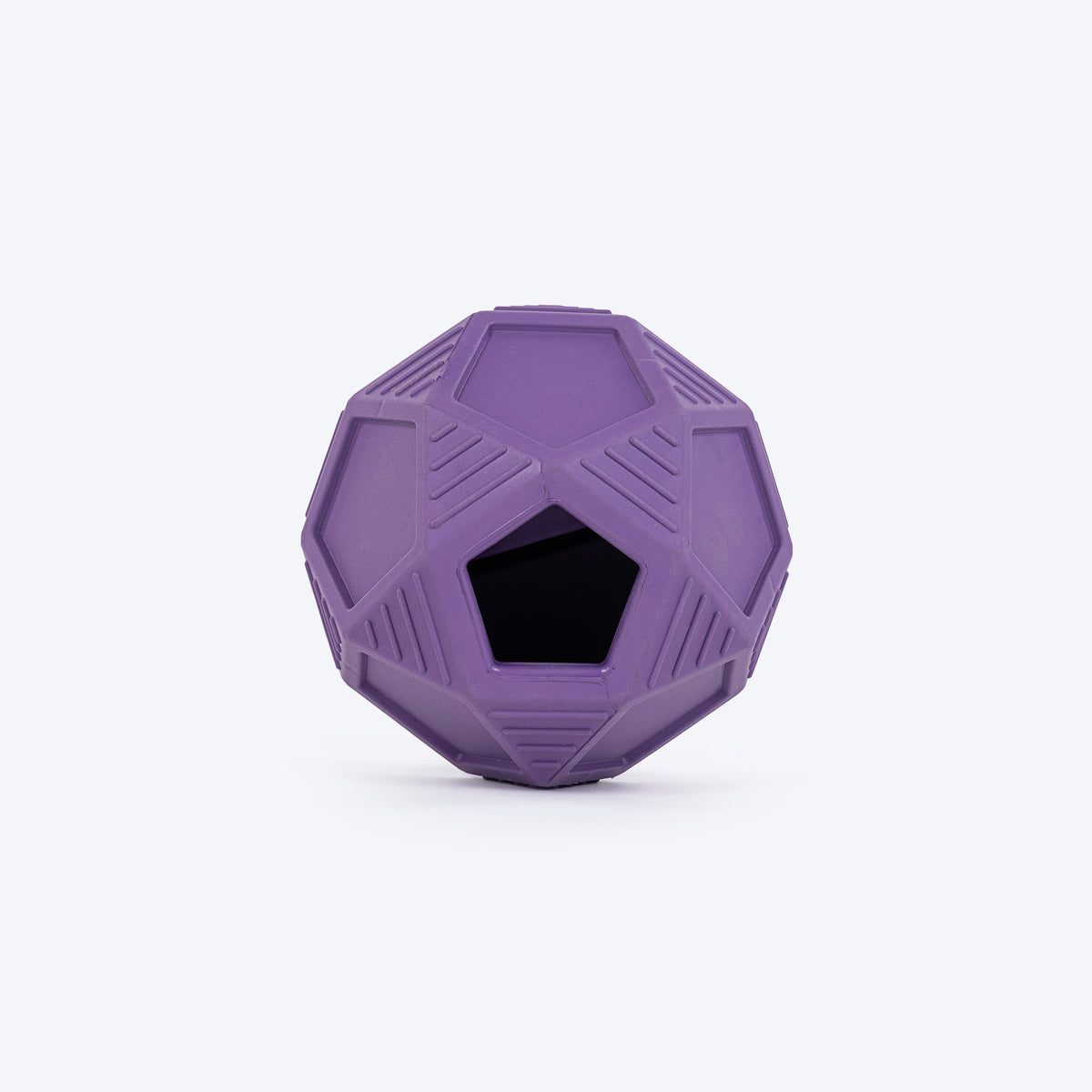 HUFT Chewtastic Bounce & Treat Ball Chew Toy For Dog - Purple - Heads Up For Tails