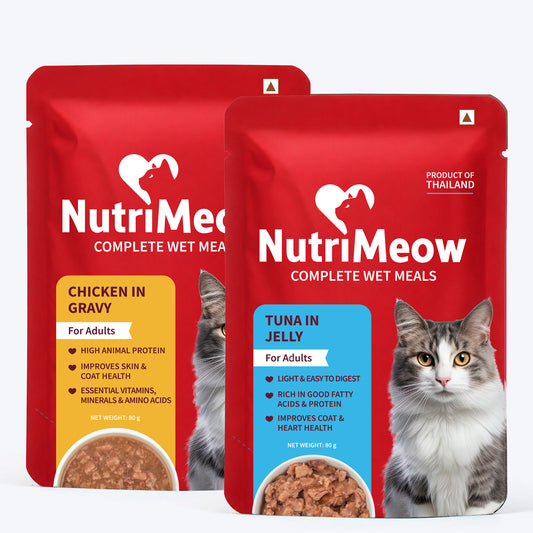 NutriMeow Adult Cat Food Trial Pack of 2 (80 gm each)