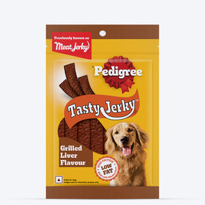 Pedigree Tasty Jerky Grilled Liver Treat For Adult Dog - 70 g - Heads Up For Tails