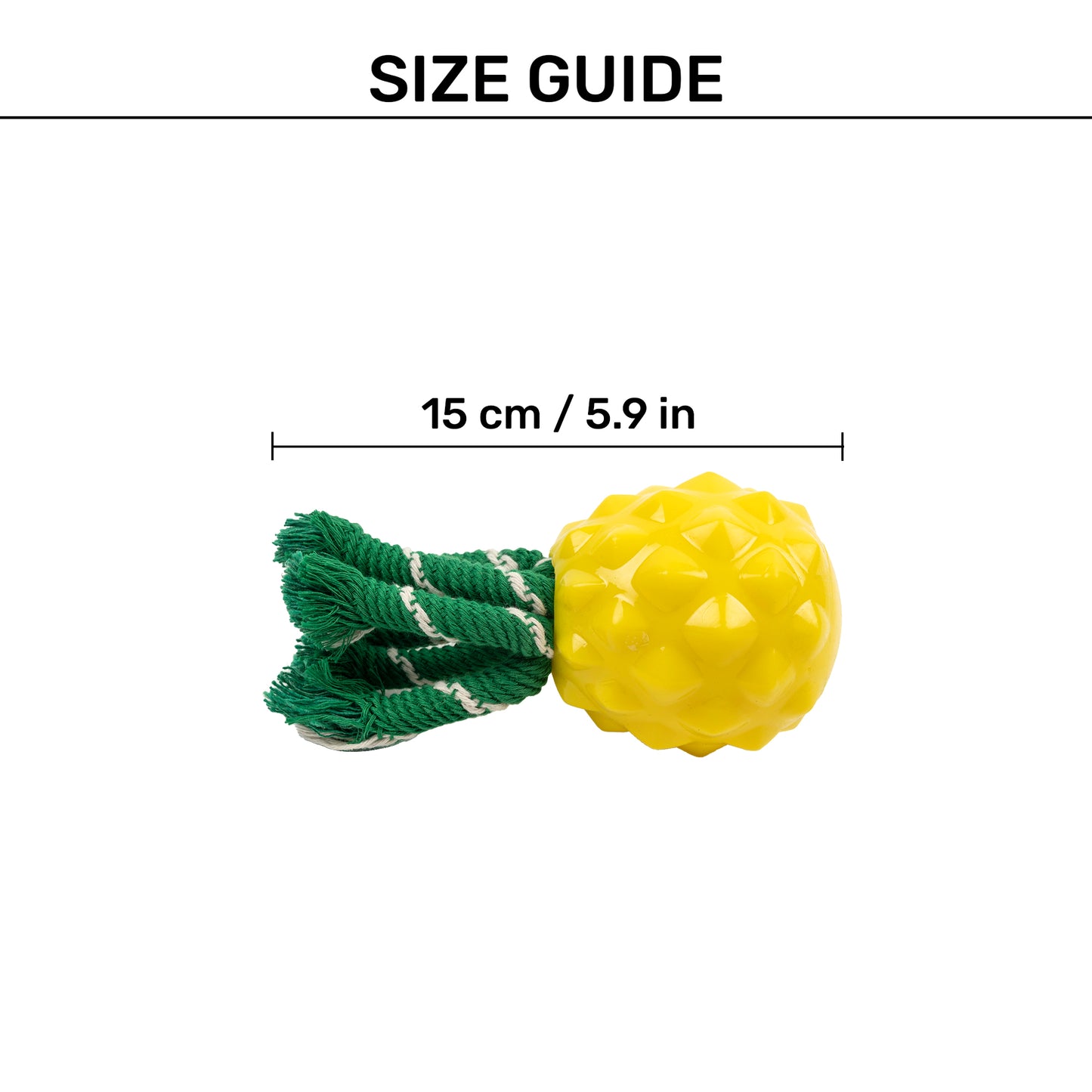 HUFT Squeakie Fruitie Chew Toy For Dog - Yellow