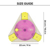 HUFT Triangle Toss Interactive Toy For Dog - Pink - Heads Up For Tails