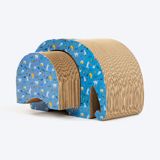 HUFT Ellie The Elephant Scratcher For Cat - Blue - Heads Up For Tails