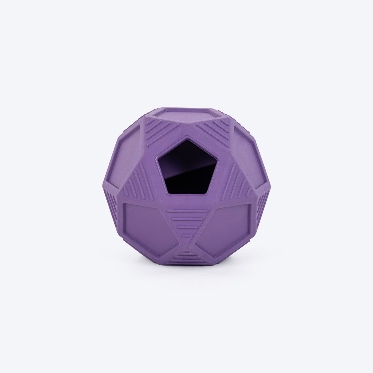 HUFT Chewtastic Bounce & Treat Ball Chew Toy For Dog - Purple - Heads Up For Tails