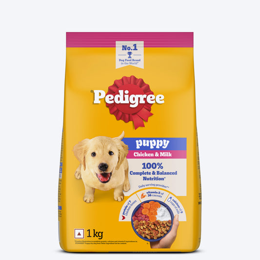 Pedigree Chicken & Milk Puppy Dry Dog Food (Contains 37 Essential Nutrients)