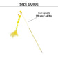 TLC Pompom Dazzle Wand Toy For Cat - Yellow - Heads Up For Tails