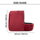 TLC Cave Bedding With Removable Cushion For Dog & Cat - Maroon & Grey - Heads Up For Tails