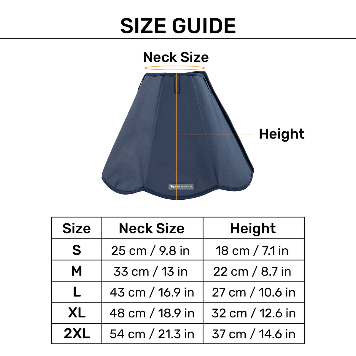HUFT Trooper E-Collar For Dog - Navy Blue - Heads Up For Tails
