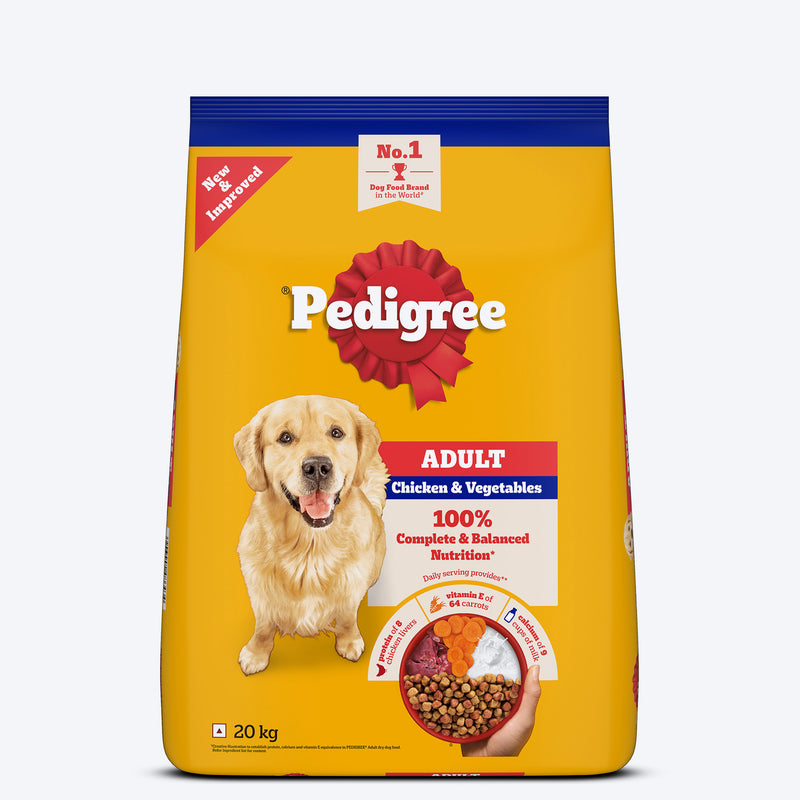 Pedigree Chicken & Vegetables Dry Food For Adult Dog