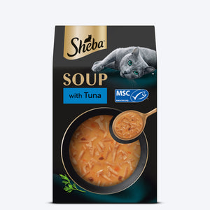 Sheba Soup With Tuna Wet Food For Cat - 40 gm x 4 pcs
