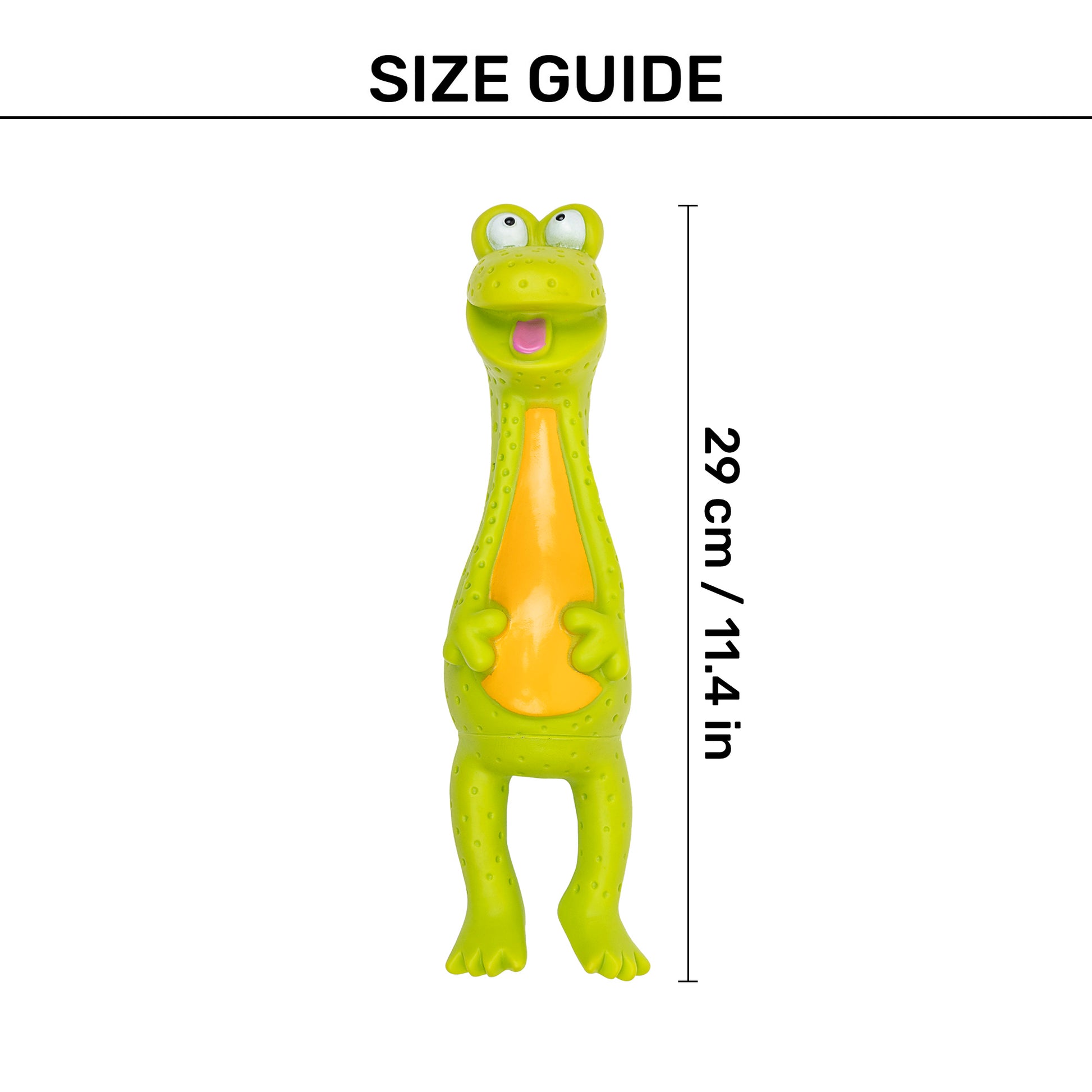 TLC Frog Squeaky Chew Toy For Dog - Green - Heads Up For Tails