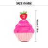 HUFT Cupcake Of Love Squeaky Plush Toy For Dog - Pink - Heads Up For Tails