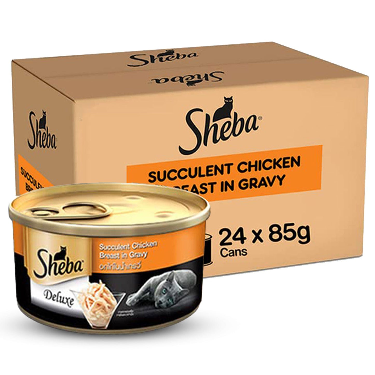 Sheba Succulent Chicken Breast in Gravy Adult Wet Cat Food - 85 gm Packs