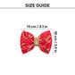 HUFT Bandhani Breeze Bow Tie For Dog - Scarlet Red - Heads Up For Tails