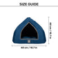 TLC Bedding With Removable Cushion For Cat & Puppy - Navy & Grey