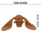 HUFT Larry Long Ears Squeaky Plush Toy For Dog - Brown