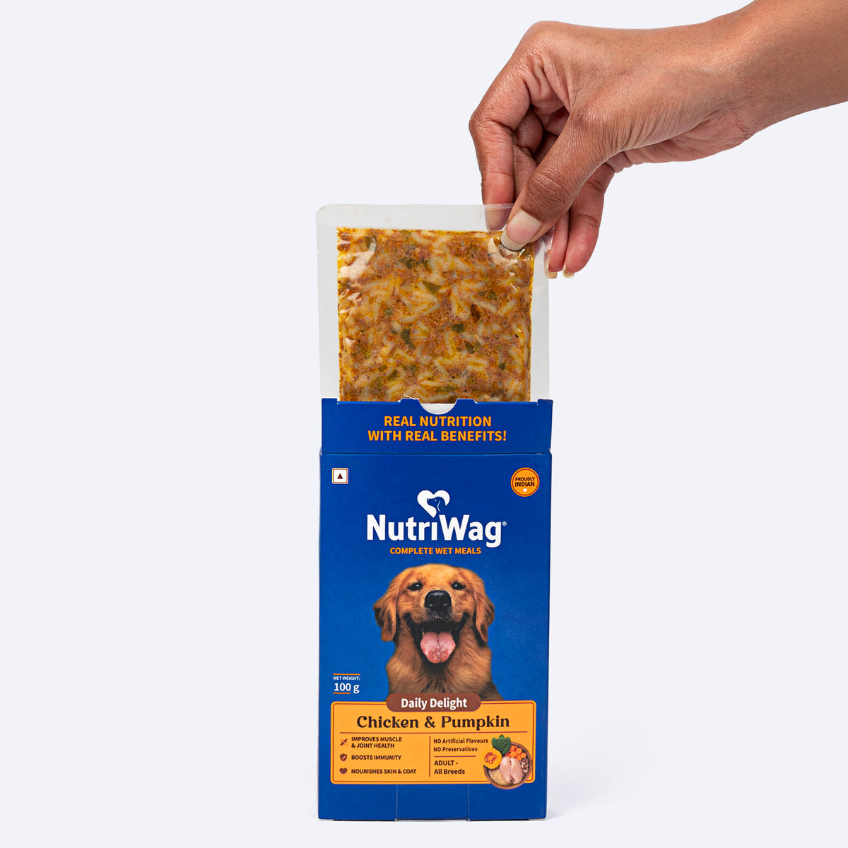 NutriWag Complete Wet Meals With Chicken, Rice & Pumpkin For Dog