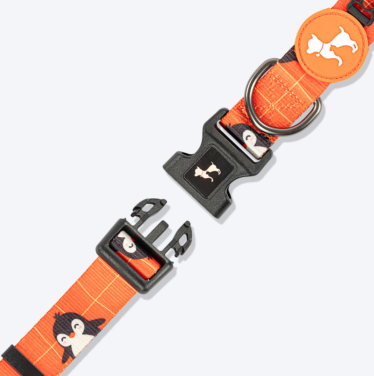 HUFT Peppy Penguin Collar For Dog - Orange