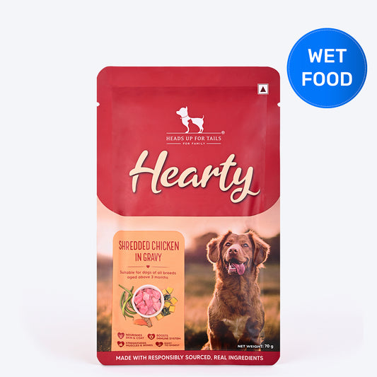 Hearty Shredded Chicken & Pumpkin In Gravy Dog Wet Food - 70 g