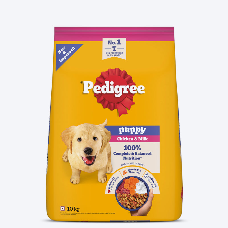 Pedigree Chicken & Milk Puppy Dry Dog Food (Contains 37 Essential Nutrients)