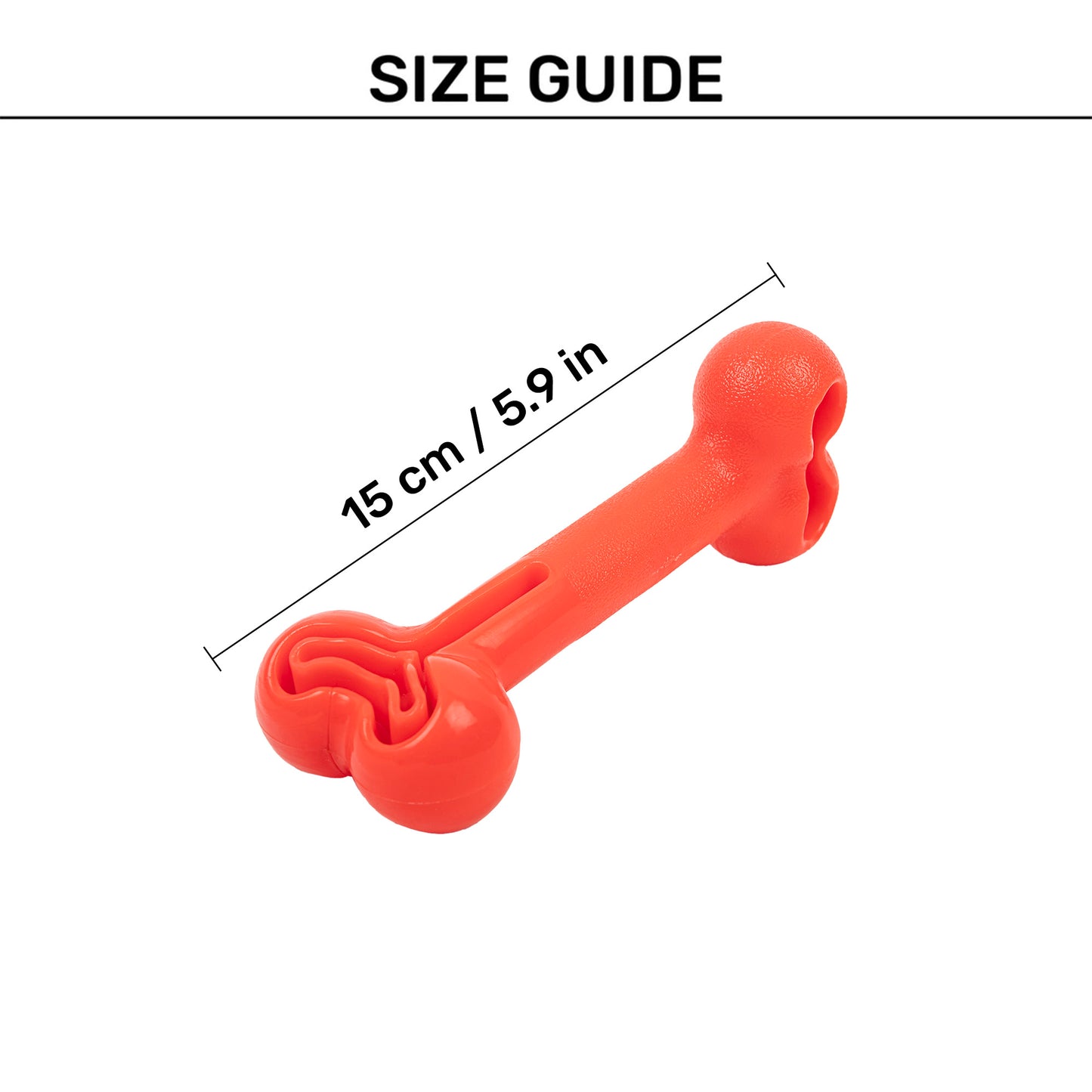 TLC Yummy Bone Chew Toy For Dog - Orange