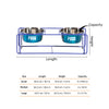Dash Dog Rainbow Rush Elevated Double Diner With Steel Bowl Inserts For Dog - Violet - Heads Up For Tails