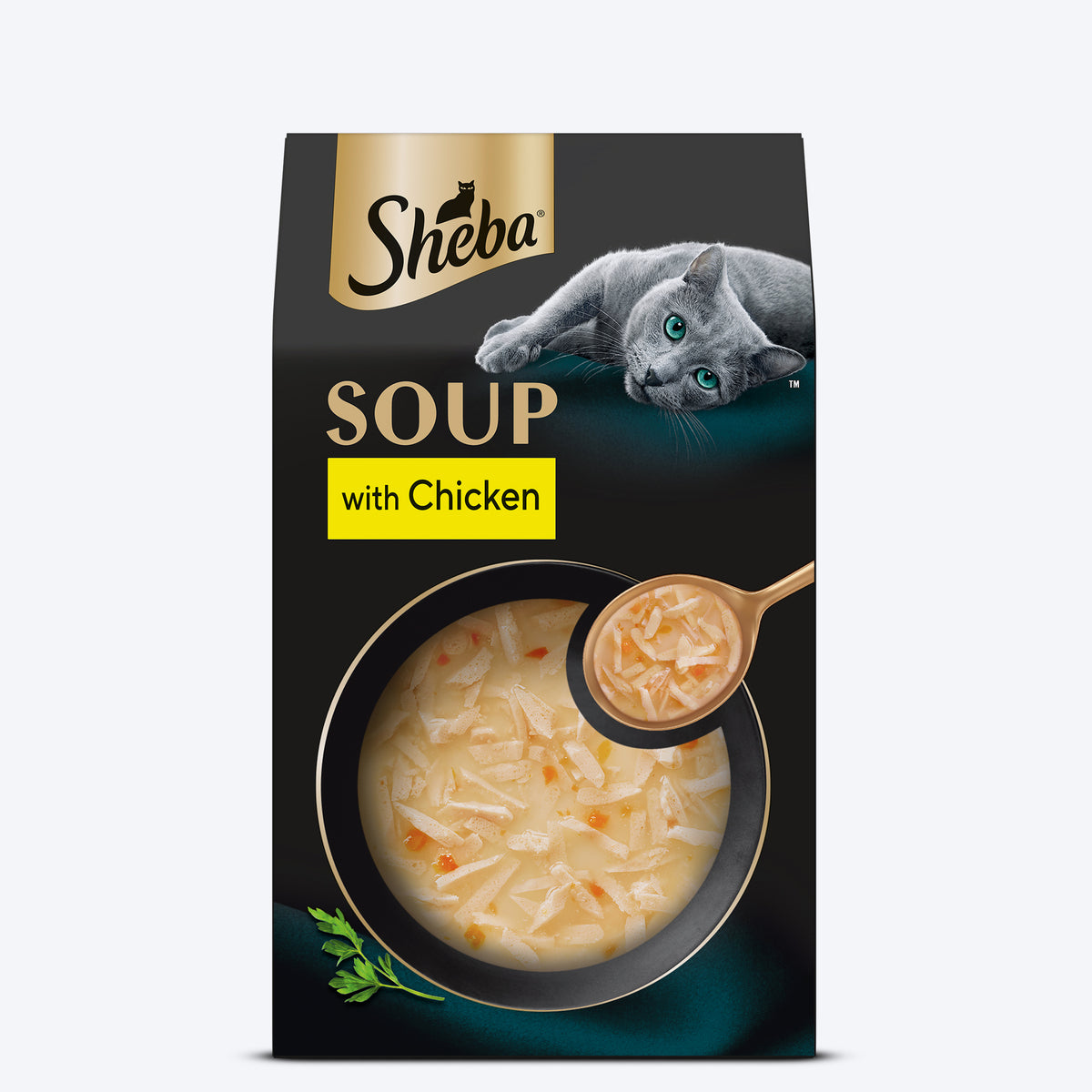 Sheba Soup With Chicken Wet Food For Cat - 40 gm x 4 pcs