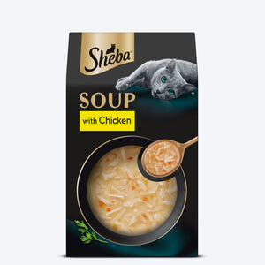 Sheba Soup With Chicken Wet Food For Cat - 40 gm x 4 pcs