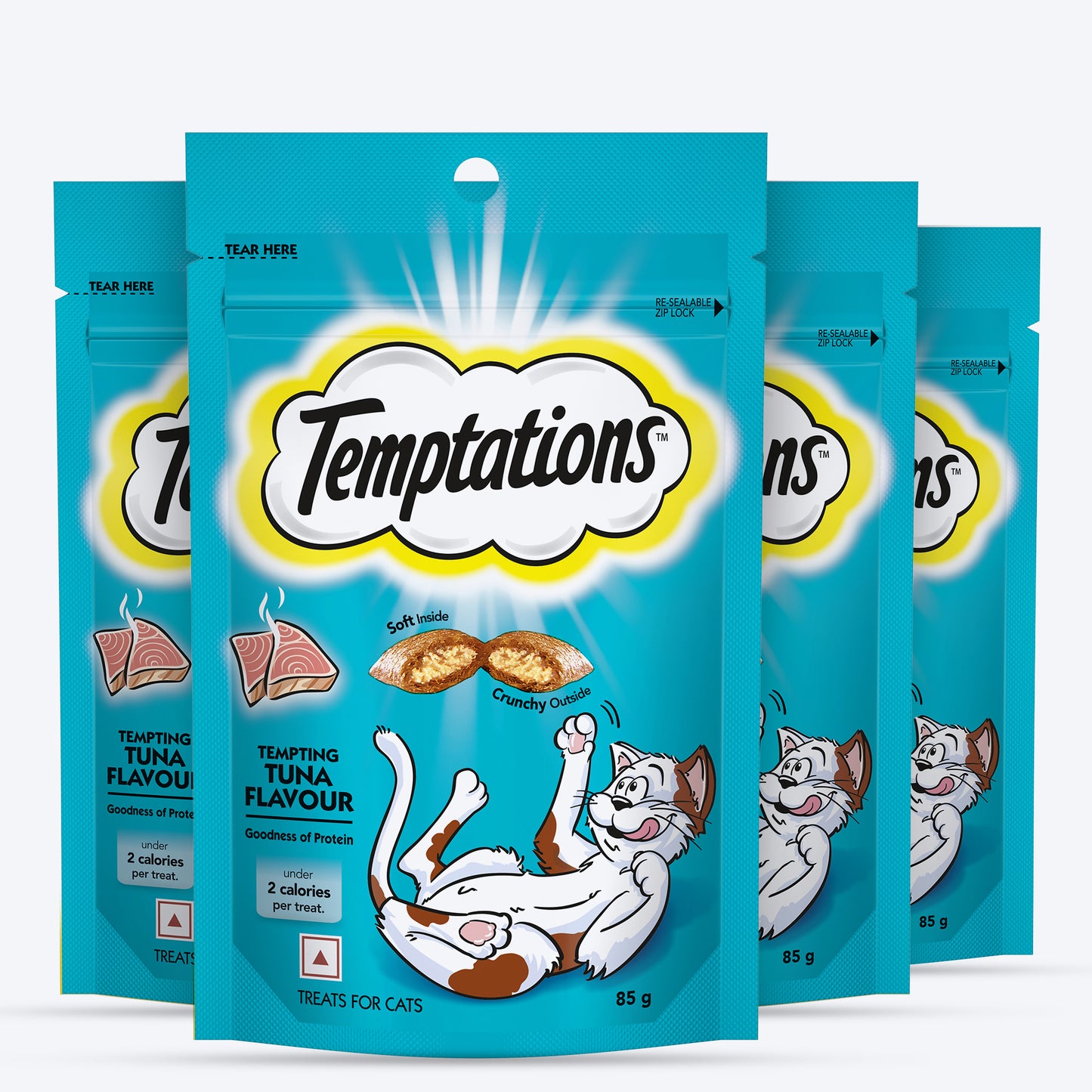 Temptations Cat Treat Tuna Flavour - 85g - Heads Up For Tails