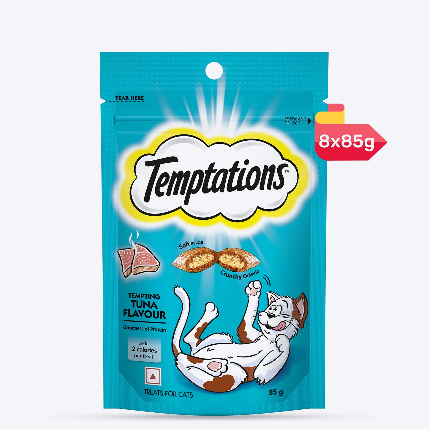 Temptations Cat Treat Tuna Flavour - 85g - Heads Up For Tails